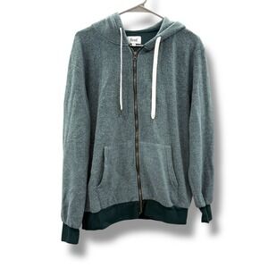 Feat BlanketBlend Full Zip Hoodie Jacket Unisex Medium Green Lounge Cozy